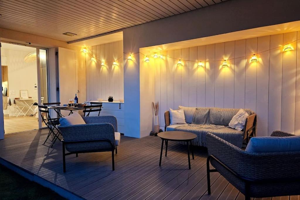 Arcareve - Grand Studio De Standing Avec Terrasse, Jardin Et Acces Direct A La Plage آركاشو المظهر الخارجي الصورة